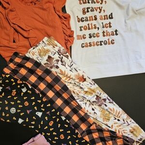 Festive Fall Themed Clothing Set